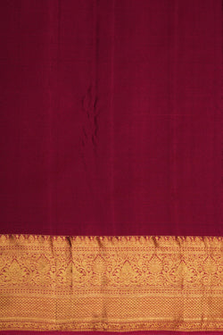 Image of Kanchipattu Brocade Navy Blue Saree