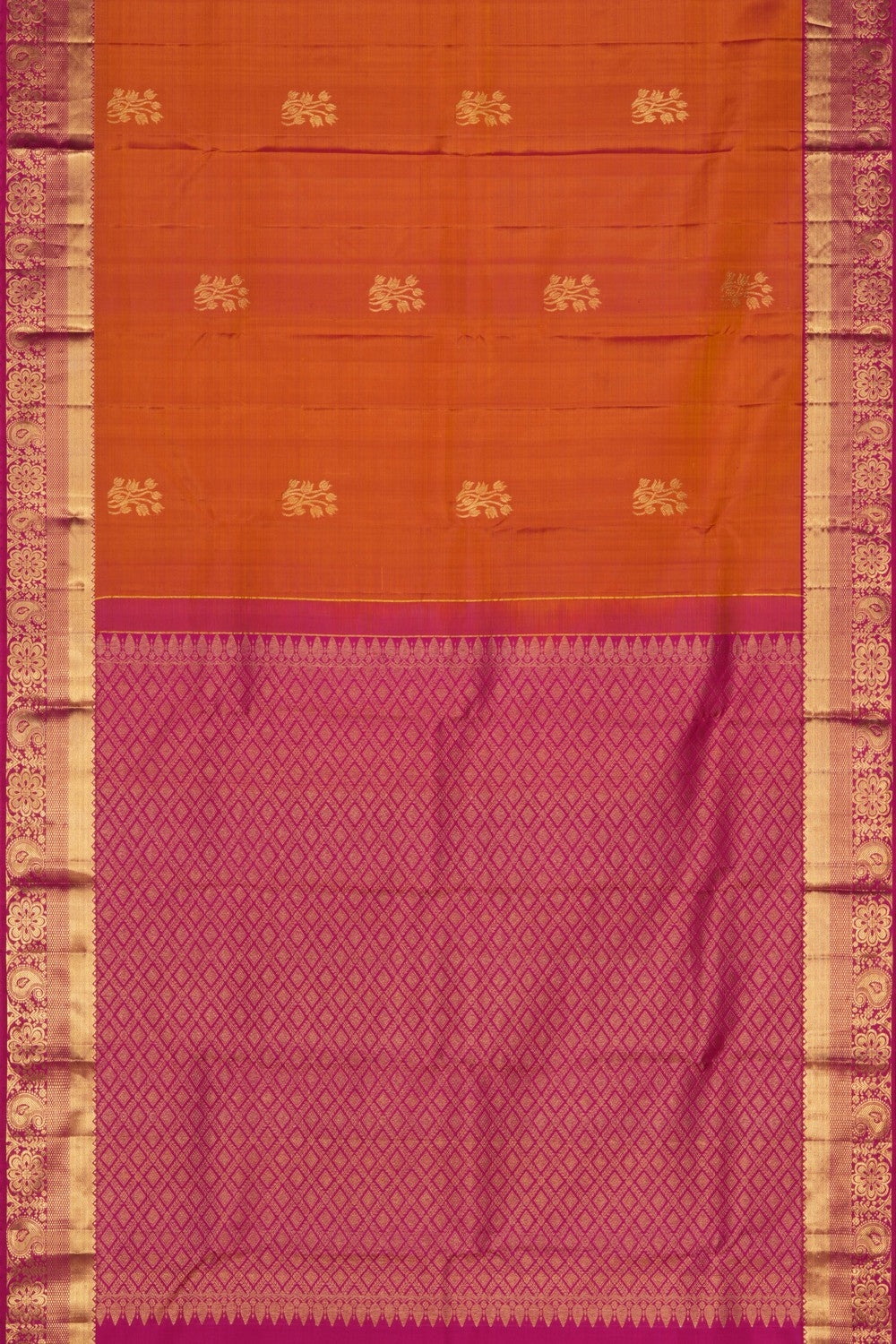 South Silk Mustard Saree