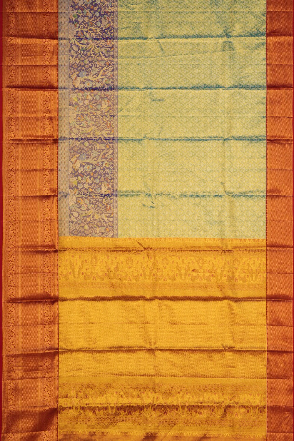 Image of Kanchipattu Brocade Sea Green Saree