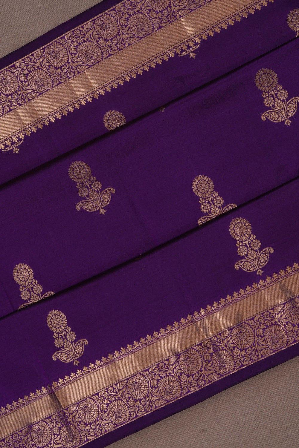 South Silk Purple Saree