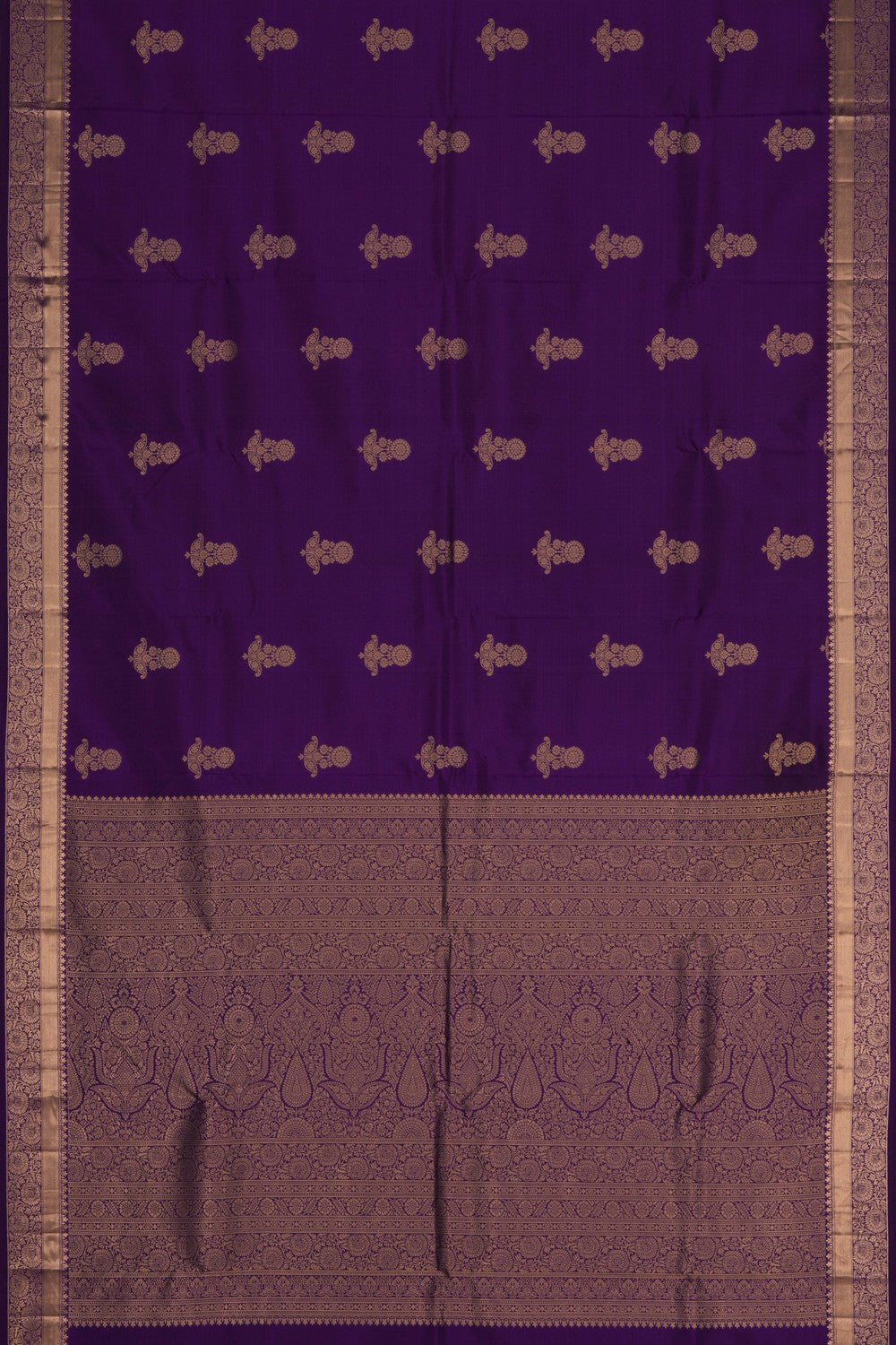 South Silk Purple Saree