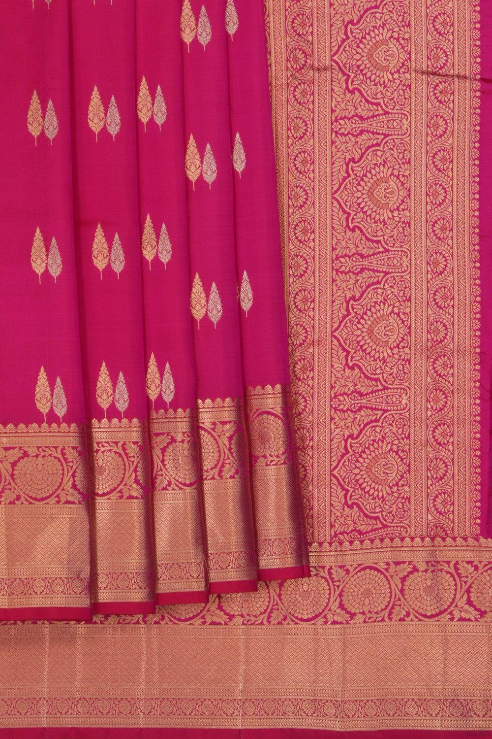 South Silk Pink Saree