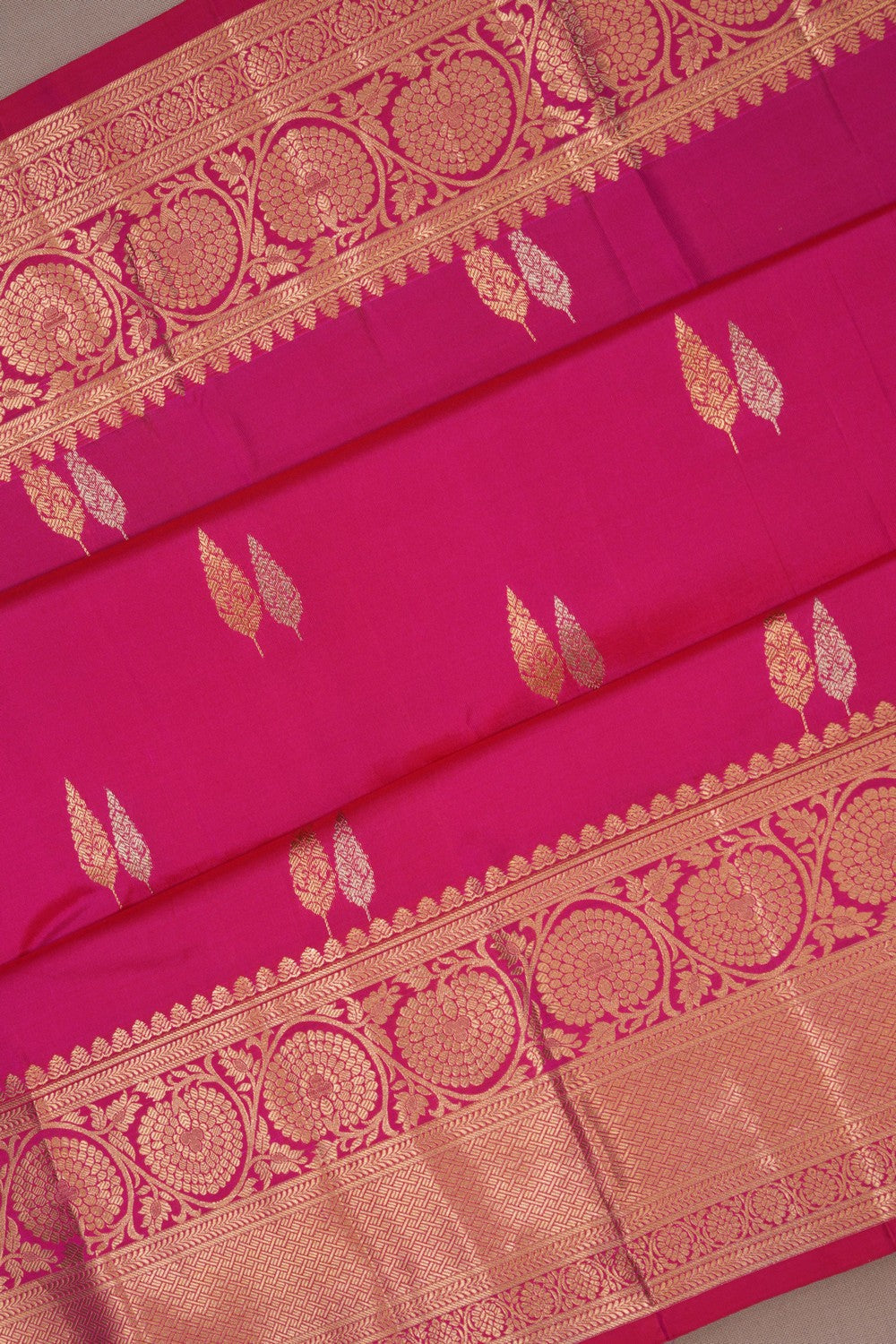 South Silk Pink Saree