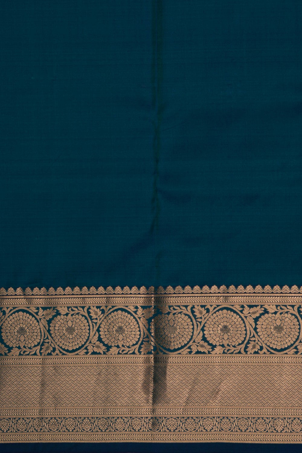 Image of South Silk Peacock Blue Saree