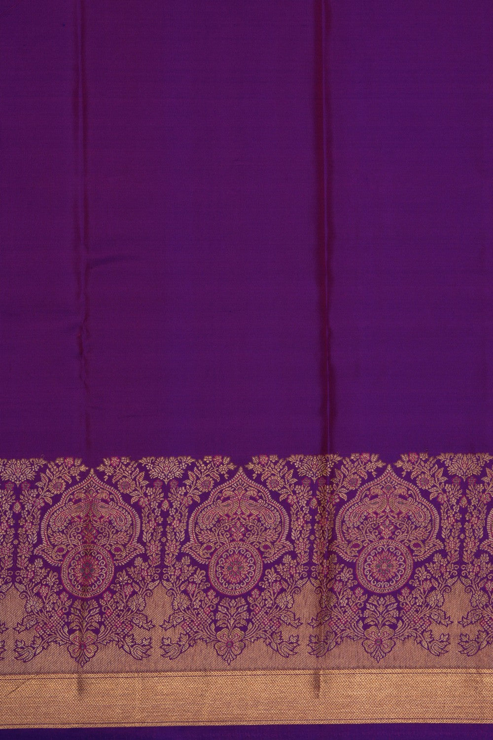 South Silk Pink-Gold Saree