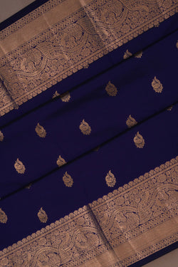 Image of South Silk Indigo Blue Saree