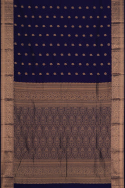 Image of South Silk Indigo Blue Saree