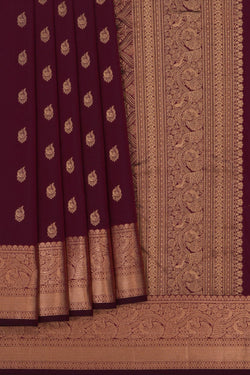 Image of South Silk Maroon Saree