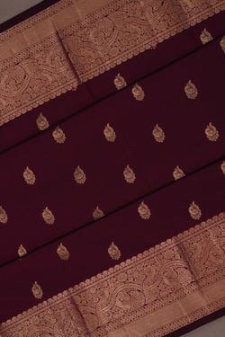 Image of South Silk Maroon Saree