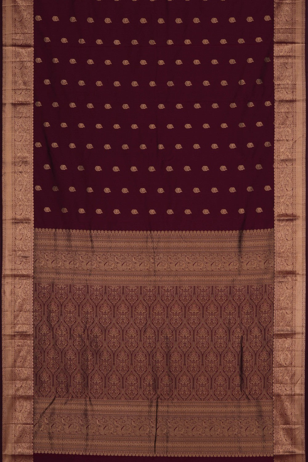 South Silk Maroon Saree