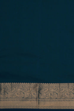 Image of South Silk Teal Blue Saree