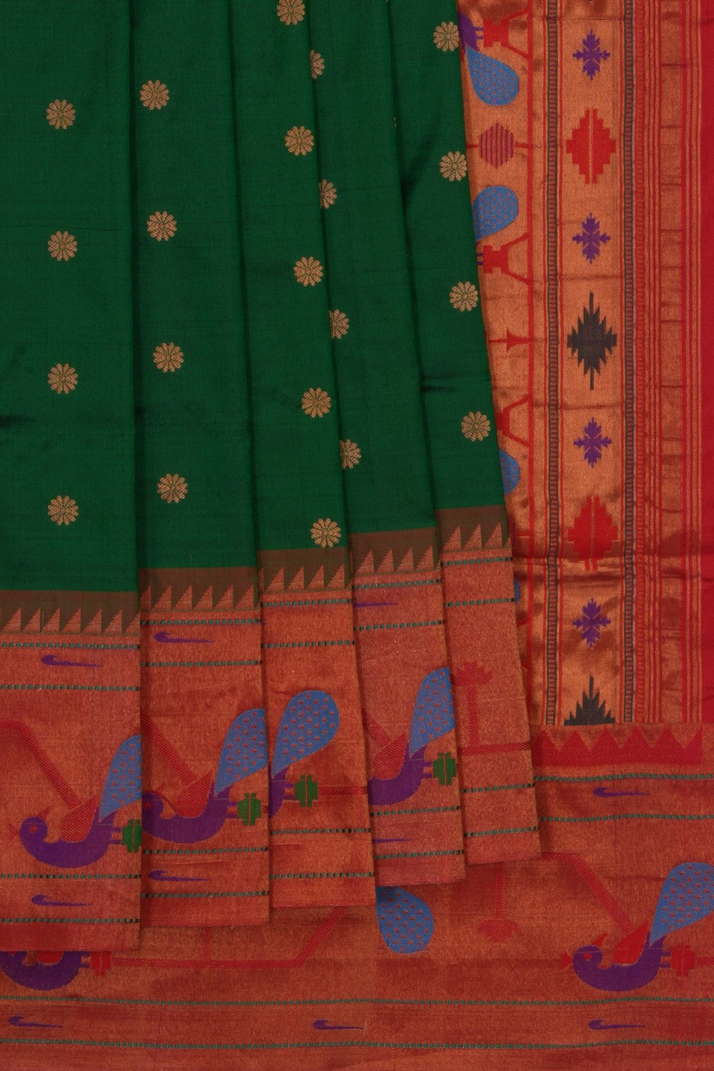 Paithani Green Saree