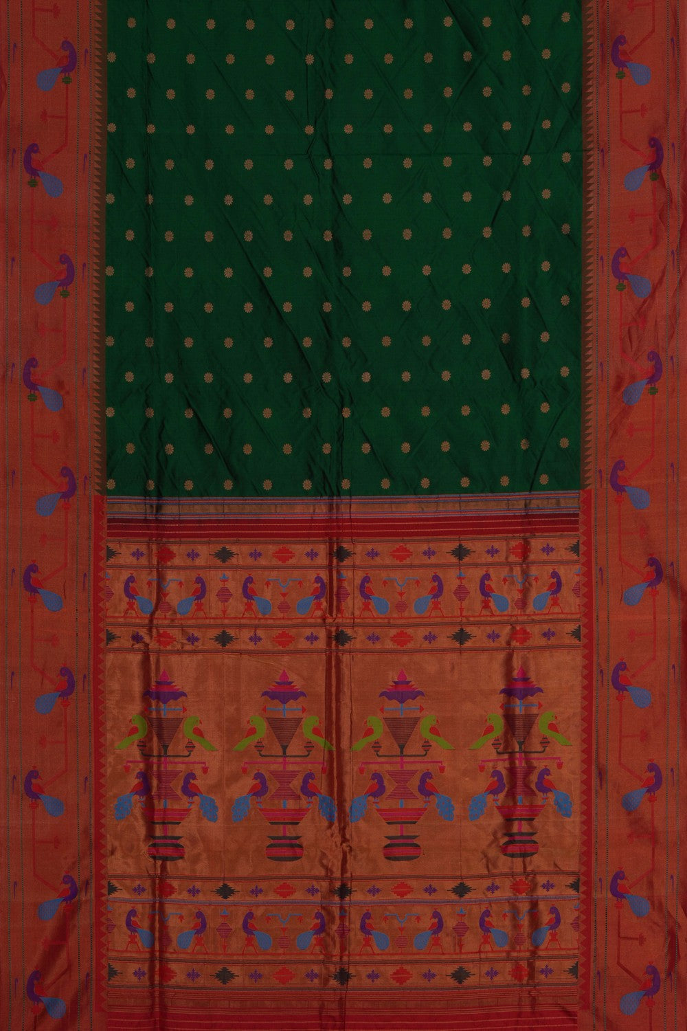 Paithani Green Saree