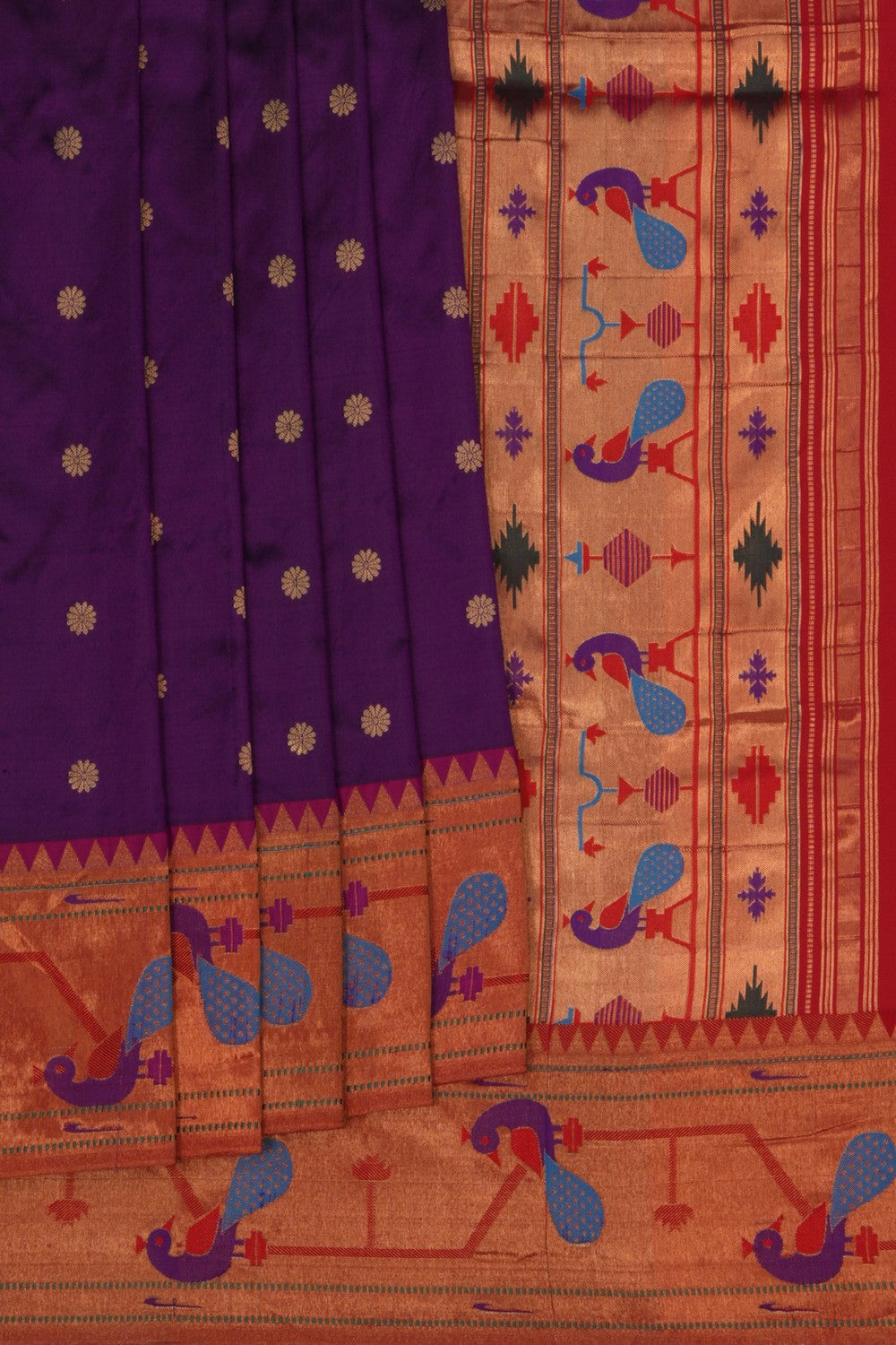 Paithani Purple Saree