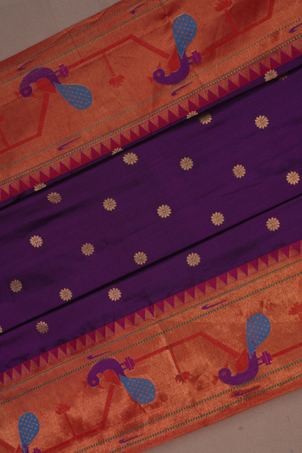 Paithani Purple Saree
