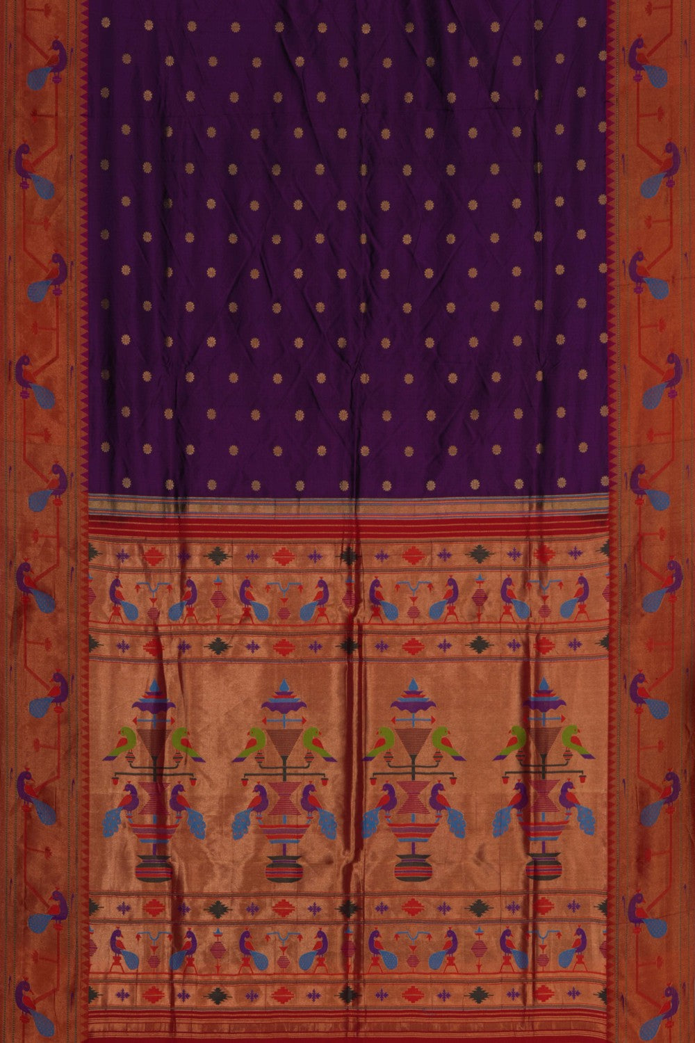 Paithani Purple Saree