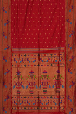 Image of Paithani Red Saree