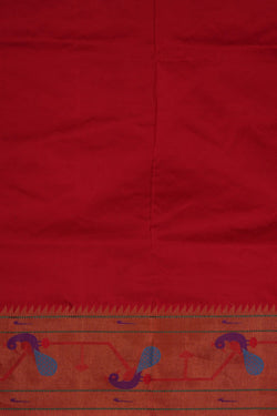 Image of Paithani Red Saree