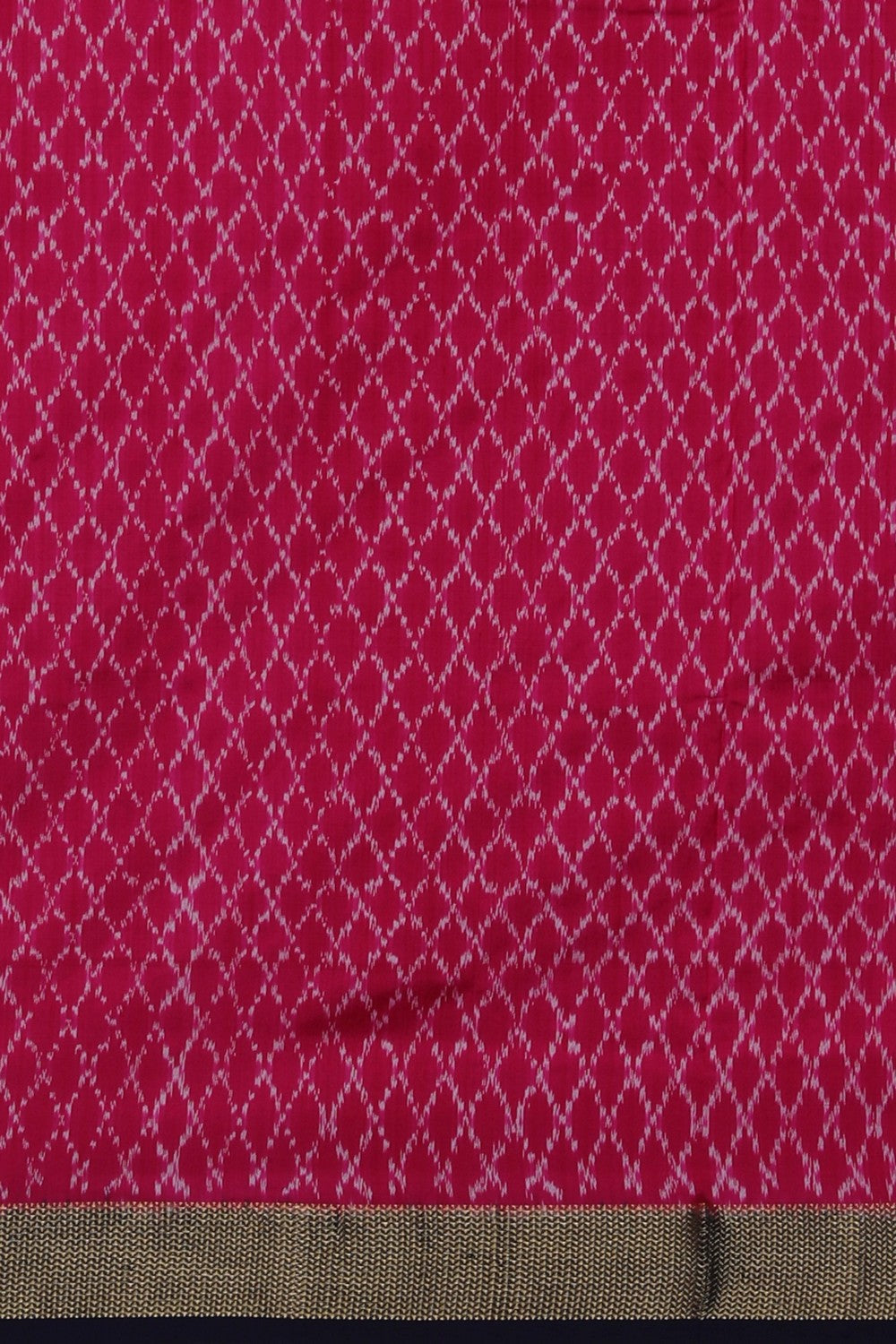 Image of Pochampally Ikat Silk Off-White Saree