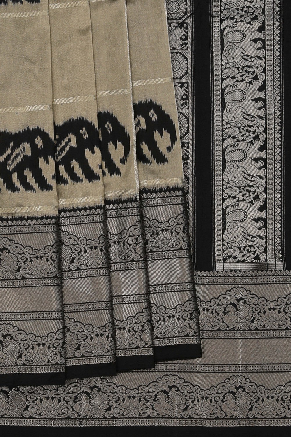 Image of Pochampally Ikat Silk Saree