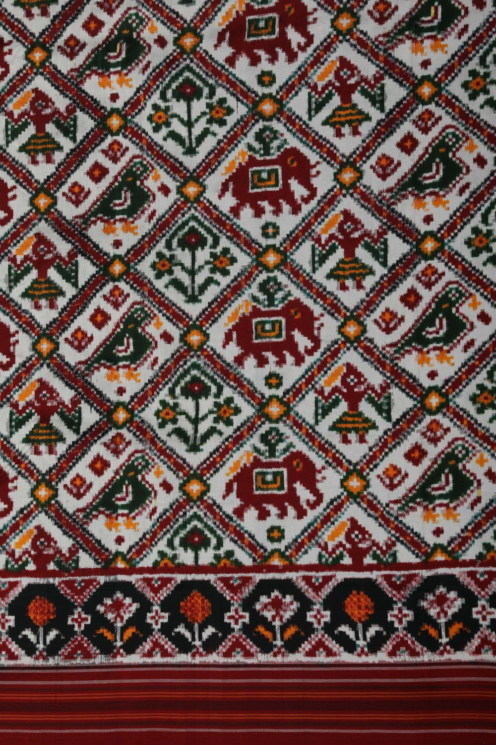 Image of Patan Patola Silk Double Ikat Saree