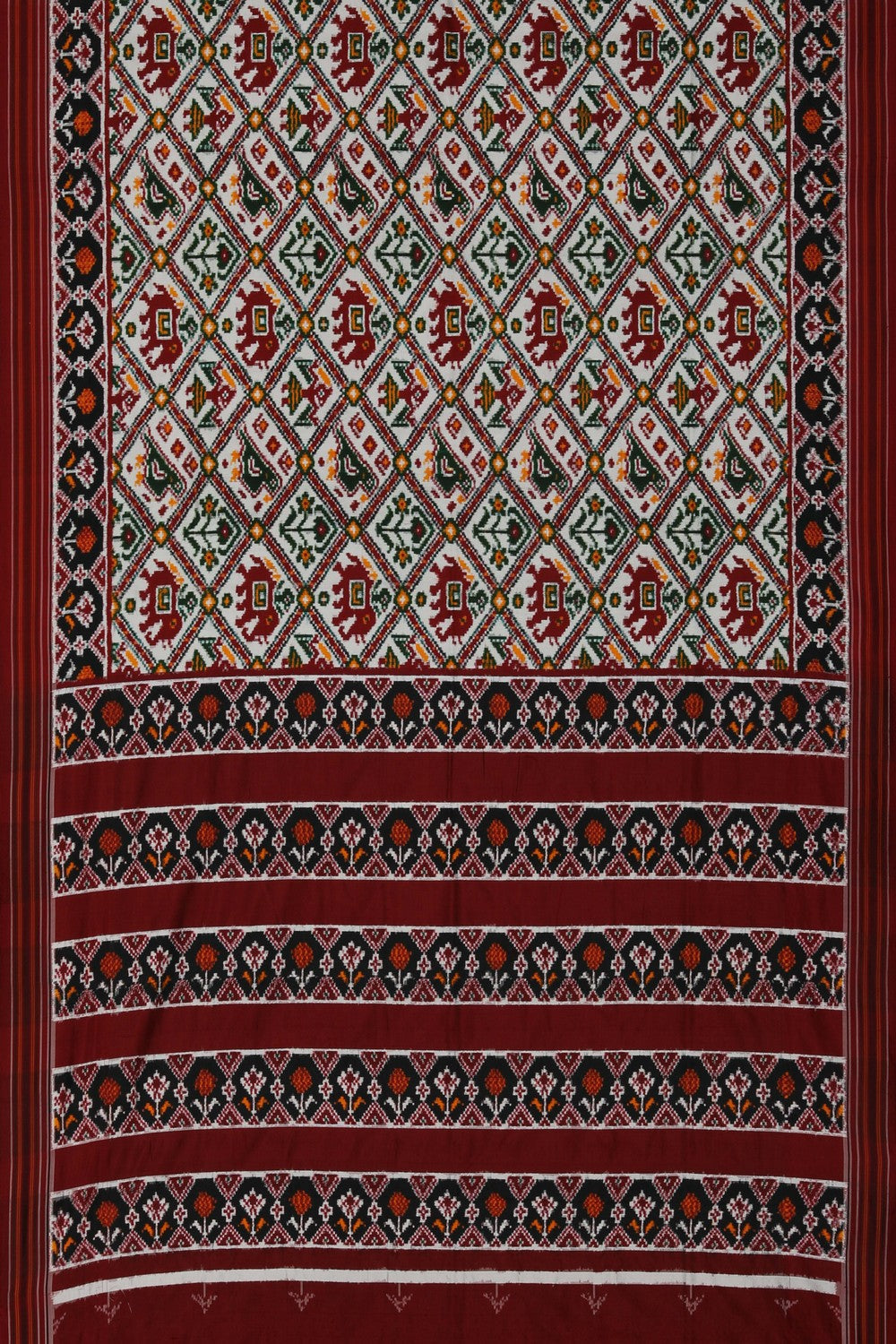 Image of Patan Patola Silk Double Ikat Saree