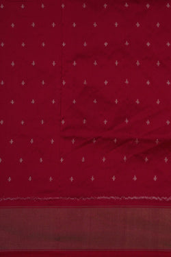 Image of Pochampally Ikat Silk Coral Pink Saree