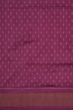 Image of Pochampally Ikat Silk Lavender Purple Saree