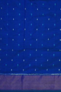 Image of Pochampally Ikat Silk Green Saree