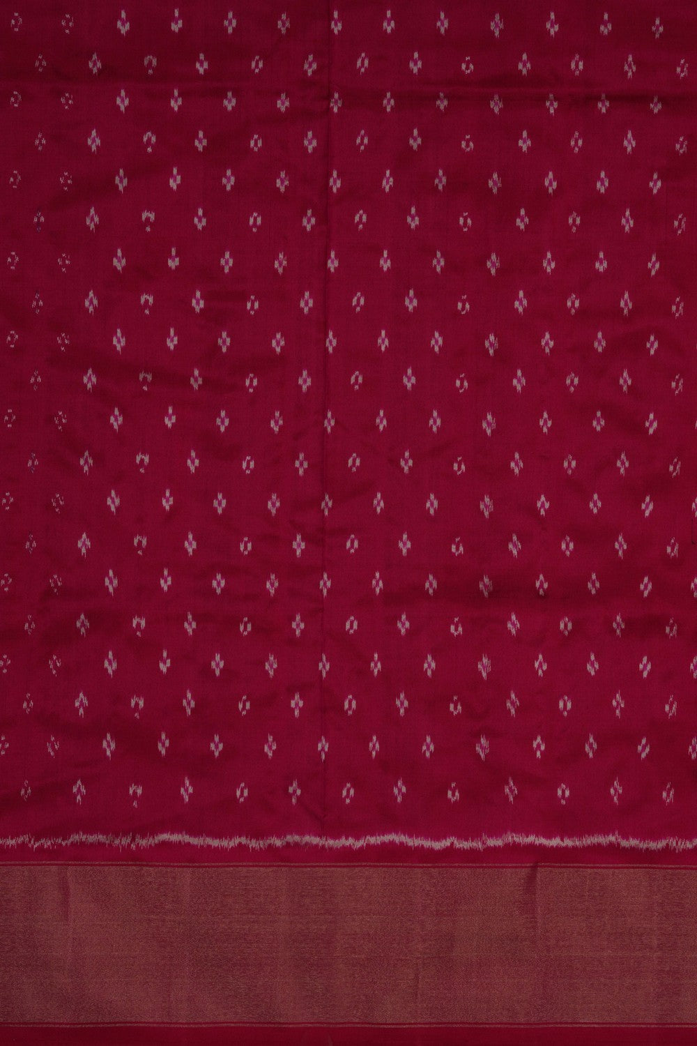 Image of Pochampally Ikat Silk Blue Saree