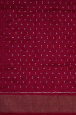 Image of Pochampally Ikat Silk Blue Saree