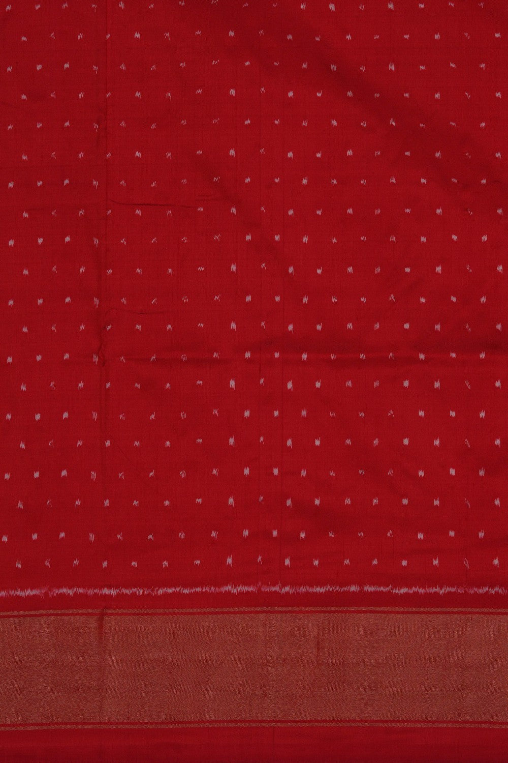 Image of Pochampally Ikat Silk Royal Blue Saree