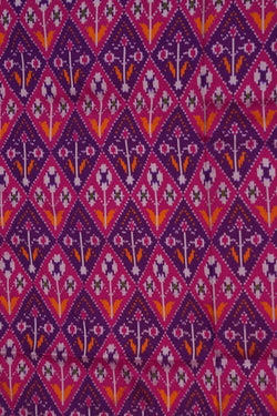 Image of Pochampally Ikat Twill Silk Saree
