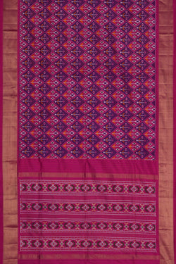 Image of Pochampally Ikat Twill Silk Saree