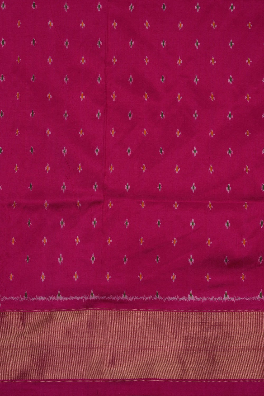 Pochampally Ikat Twill Silk Saree