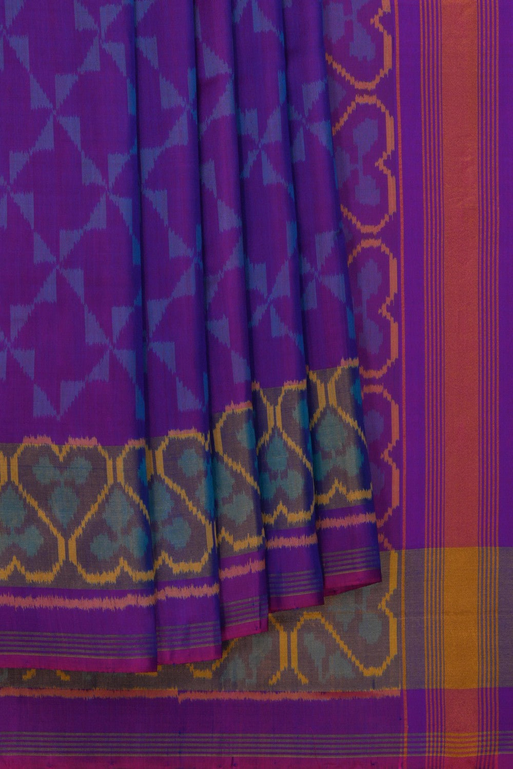 Image of Rajkot Silk Purple Saree