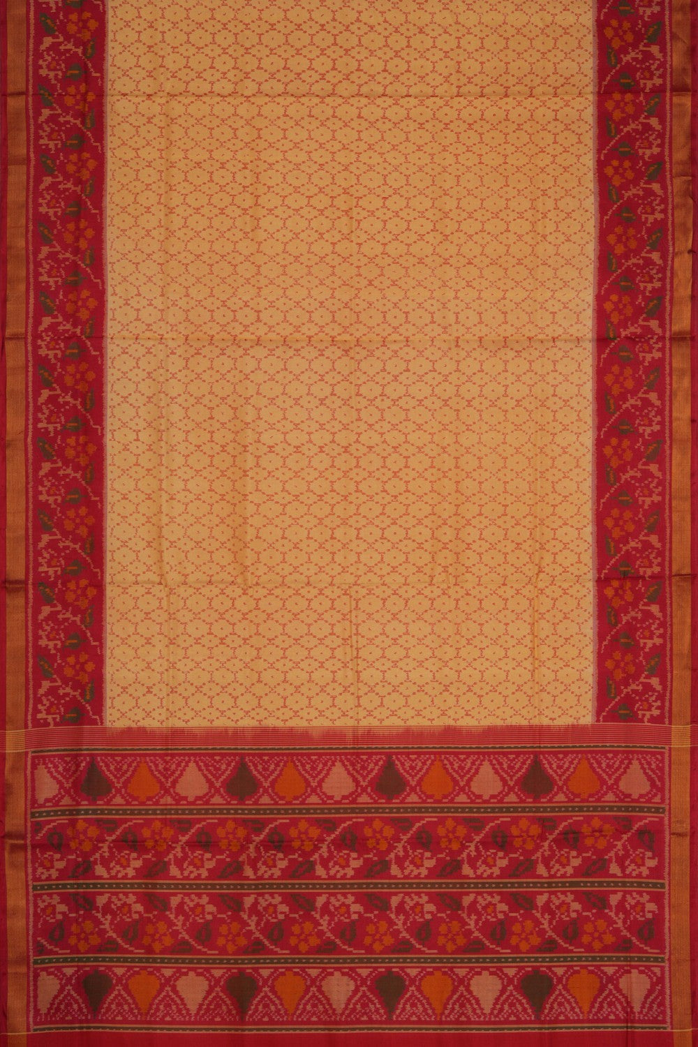Image of Rajkot Silk Yellow Saree
