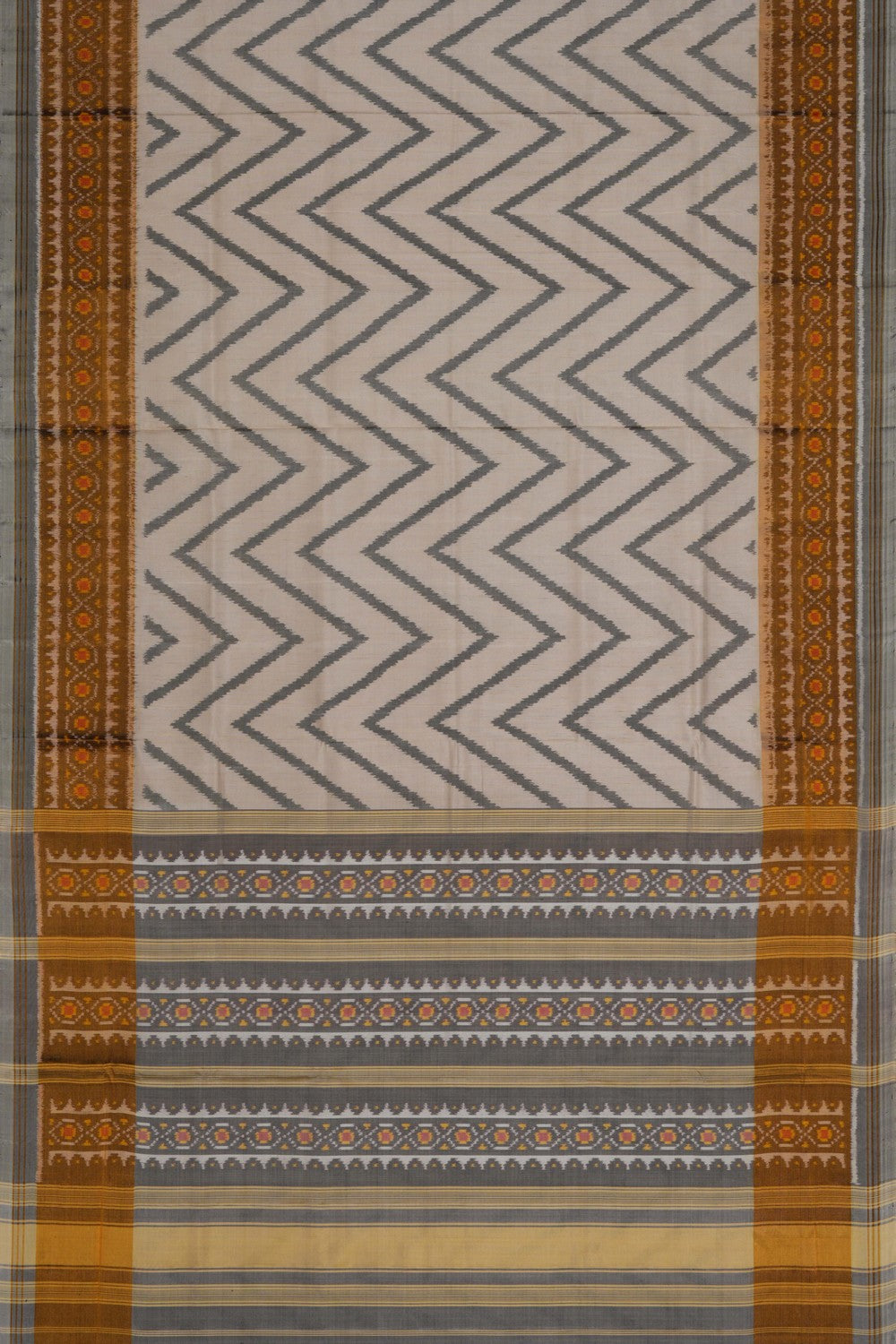 Image of Rajkot Silk Off White Saree