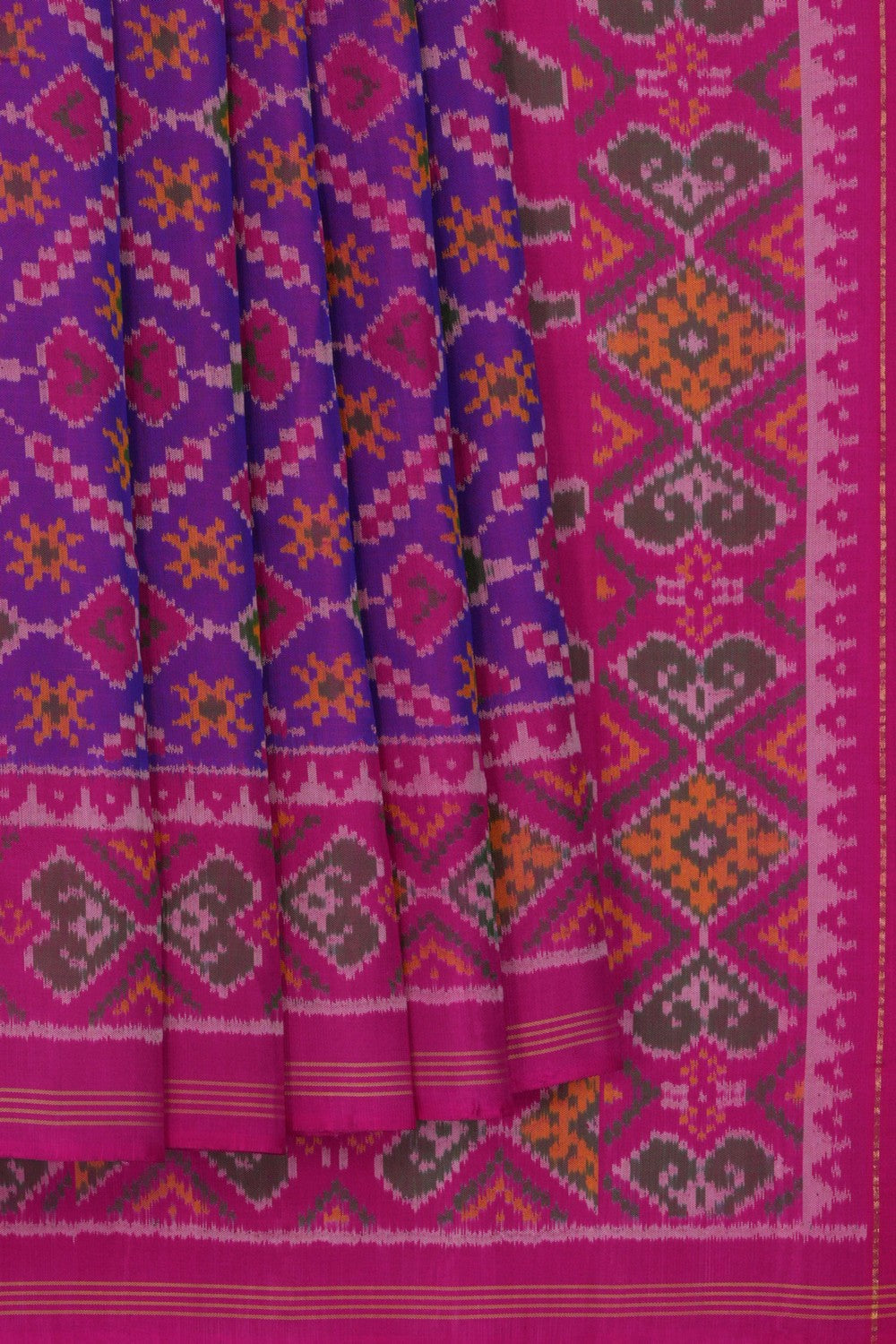 Image of Rajkot Silk Purple Saree
