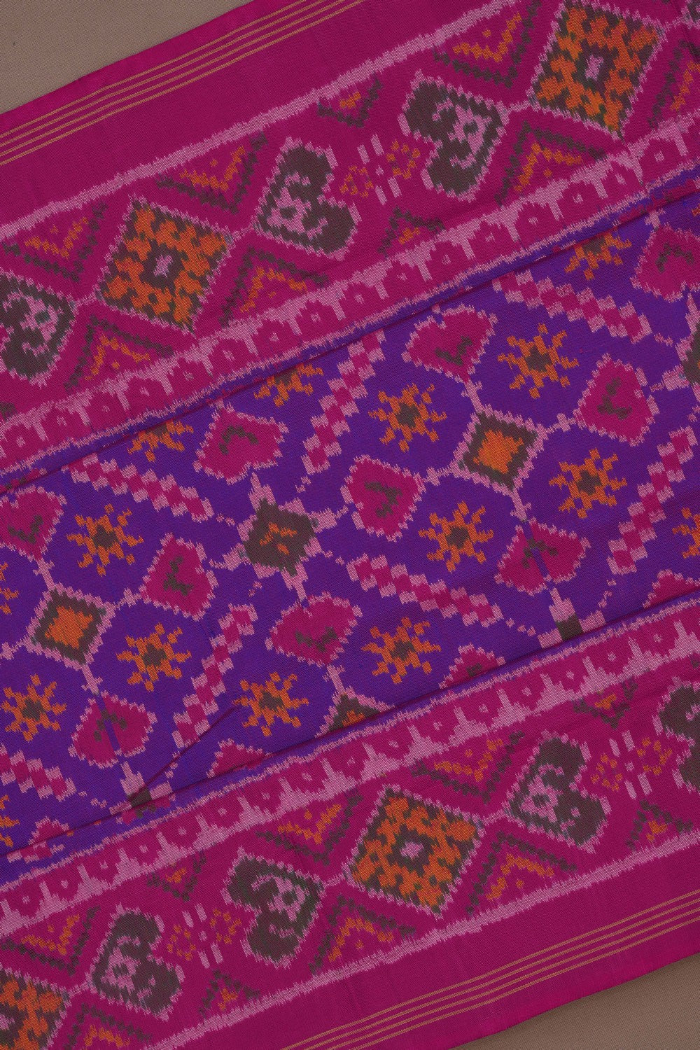 Image of Rajkot Silk Purple Saree