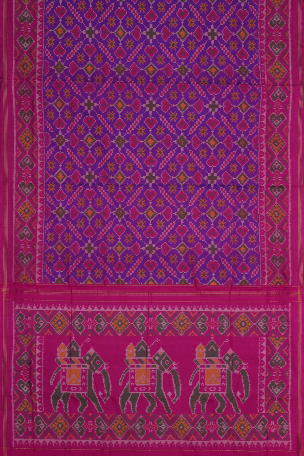 Image of Rajkot Silk Purple Saree