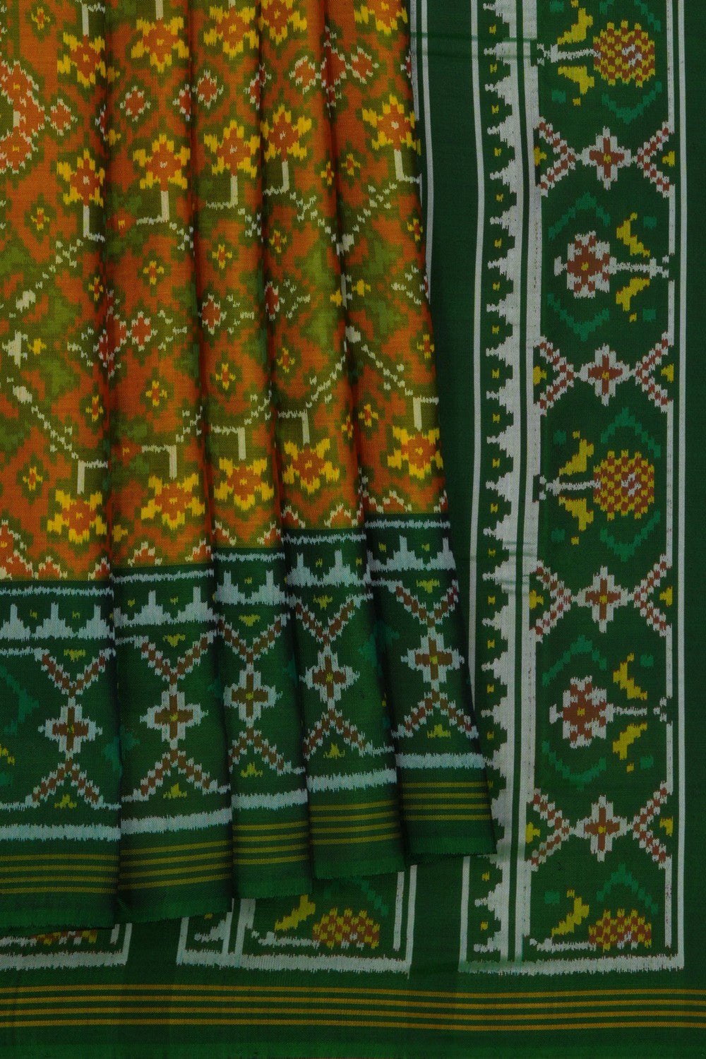 Image of Rajkot Silk Green Saree