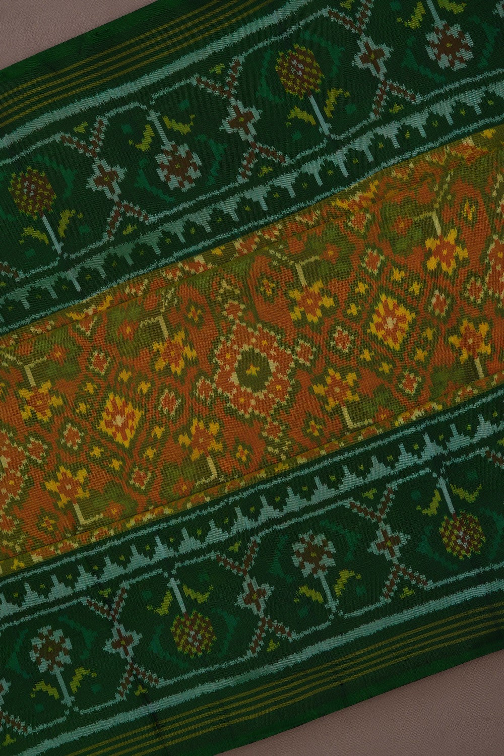 Image of Rajkot Silk Green Saree