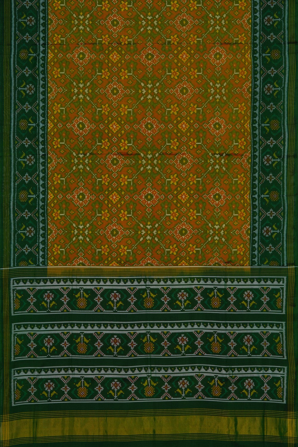 Image of Rajkot Silk Green Saree