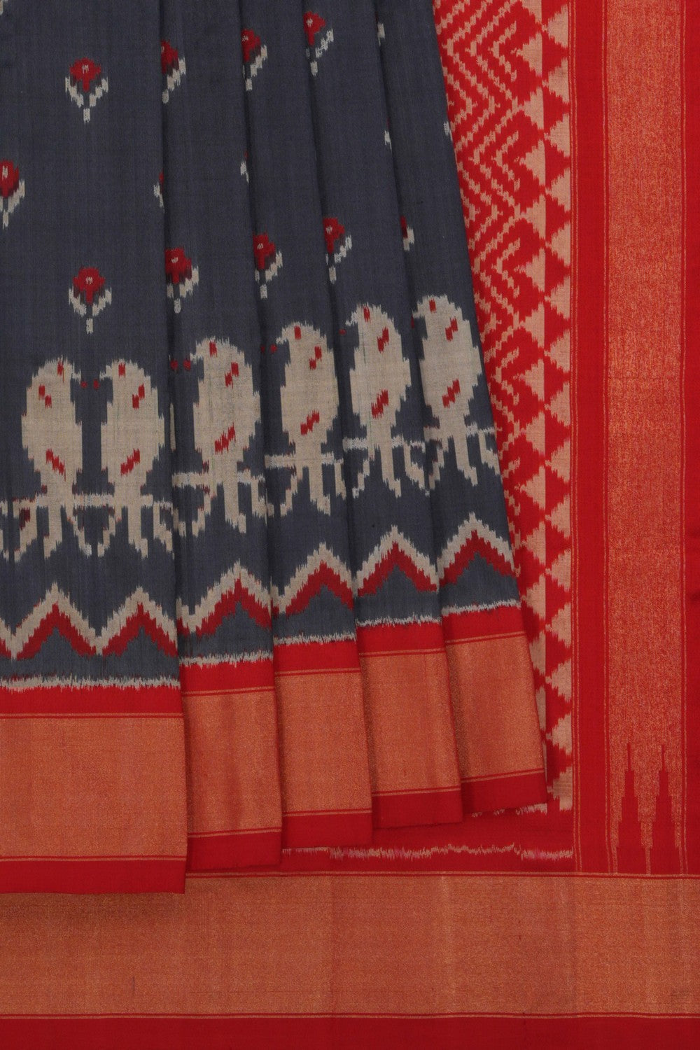 Image of Pochampally Ikat Silk Saree