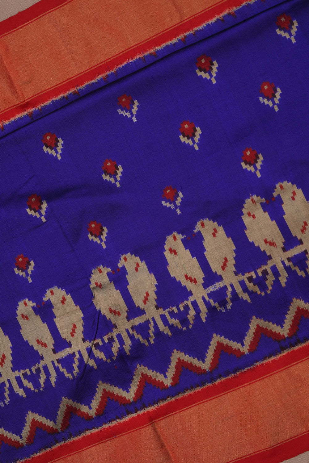 Image of Pochampally Ikat Silk Saree