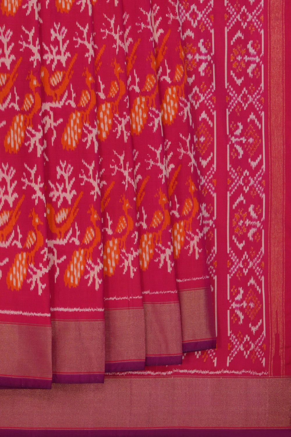 Image of Pochampally Ikat Silk Saree