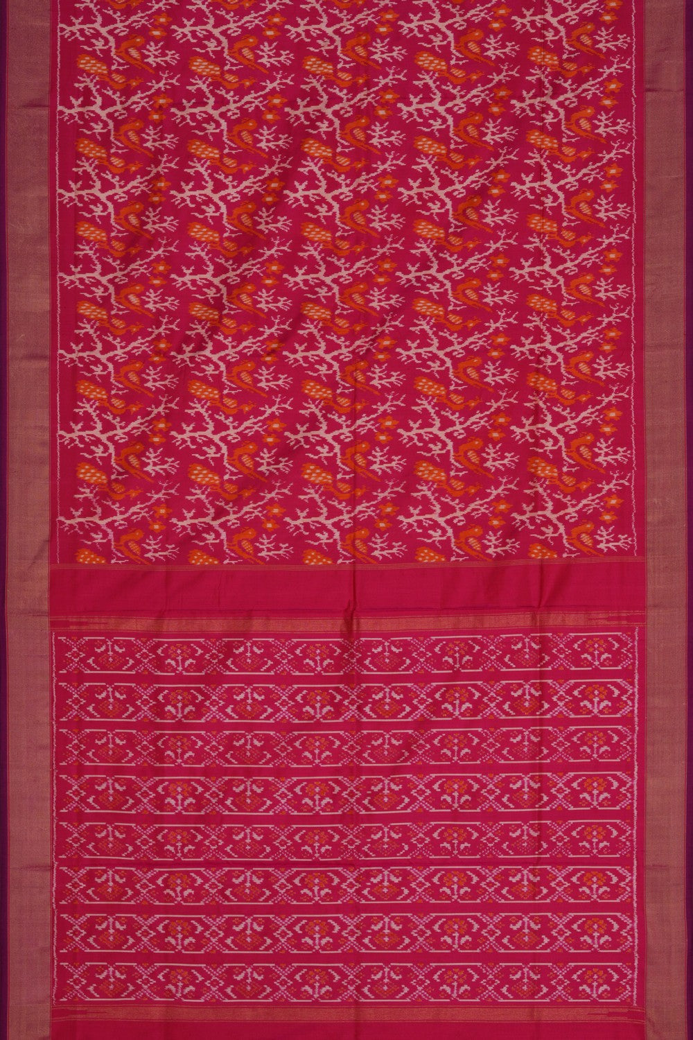 Image of Pochampally Ikat Silk Saree