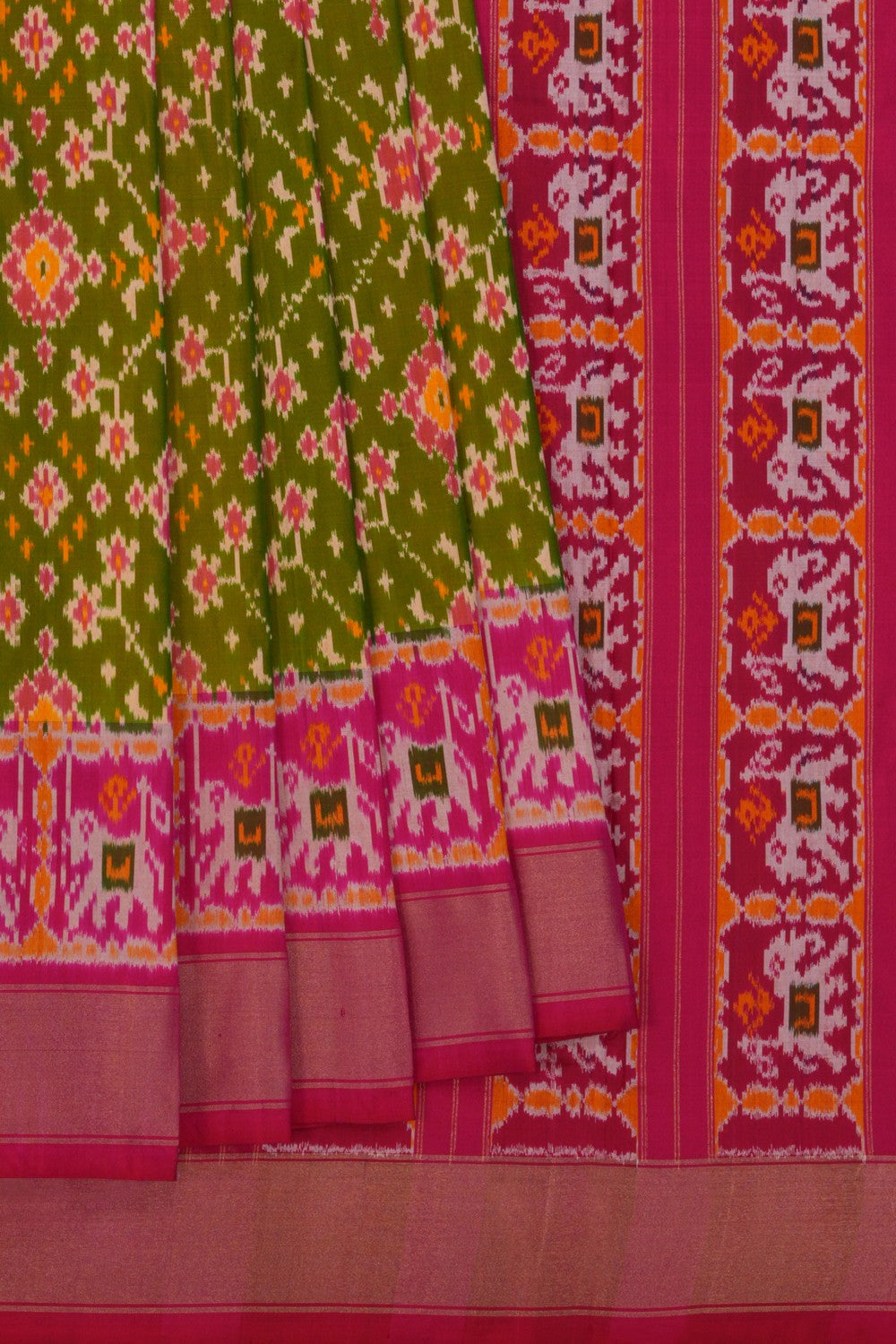 Image of Pochampally Ikat Silk Saree