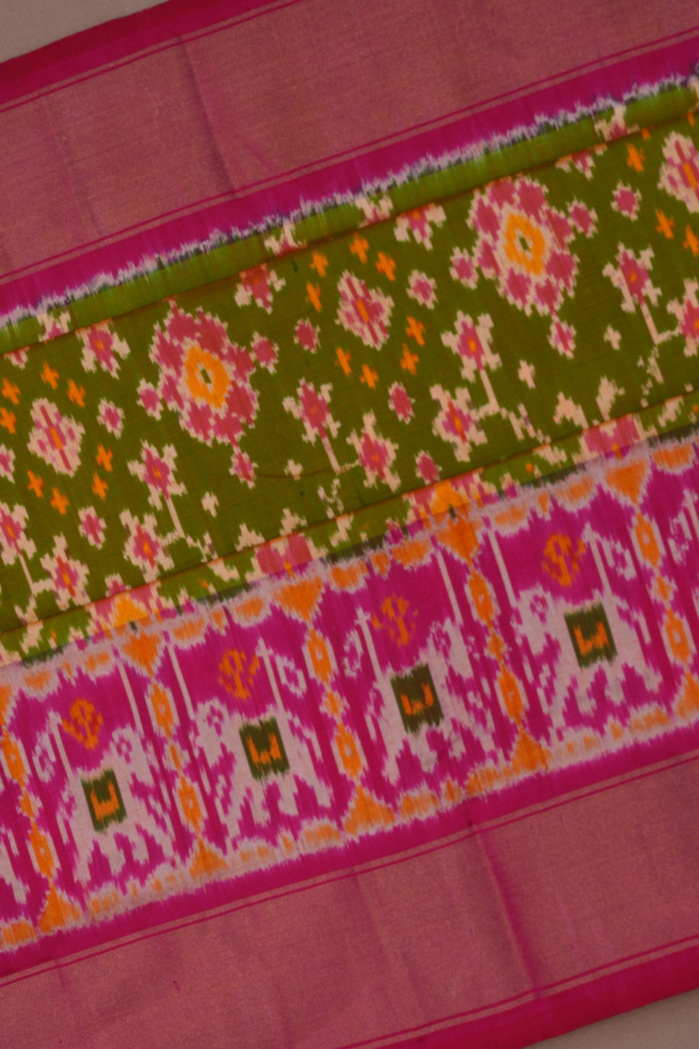 Image of Pochampally Ikat Silk Saree